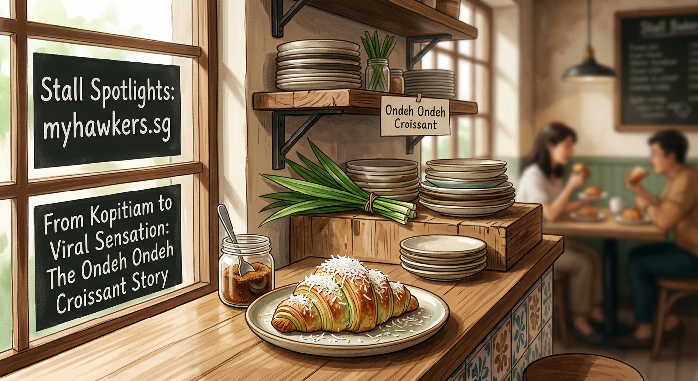 From Kopitiam to Viral Sensation: The Ondeh Ondeh Croissant Story - Illustration 1