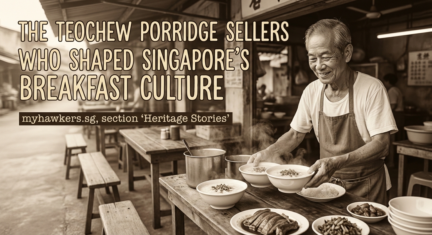 The Teochew Porridge Sellers Who Shaped Singapore's Breakfast Culture - Illustration 2
