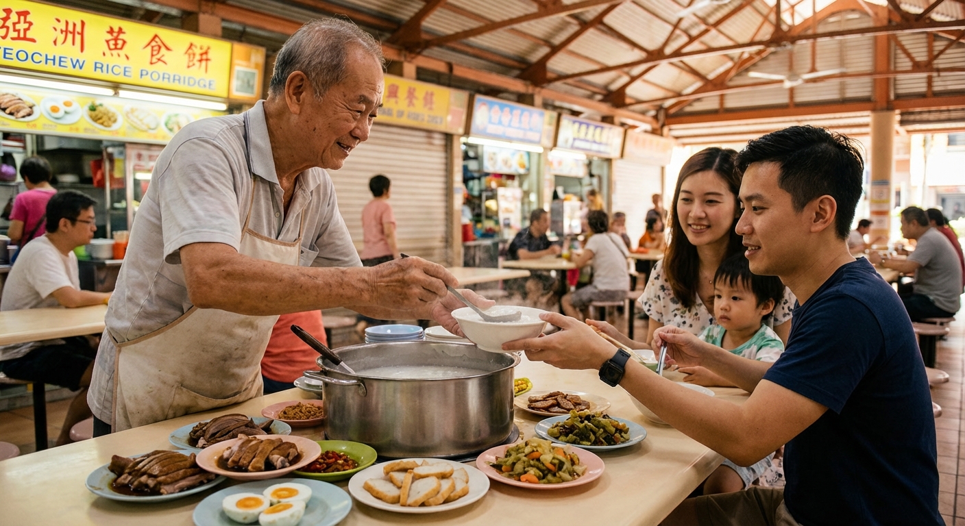 The Teochew Porridge Sellers Who Shaped Singapore’s Breakfast Culture