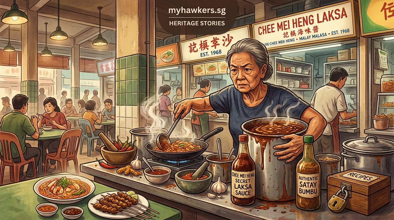 The Secret Recipes They Guard With Their Lives: Heritage Hawkers and Their Signature Sauces - Illustration 1