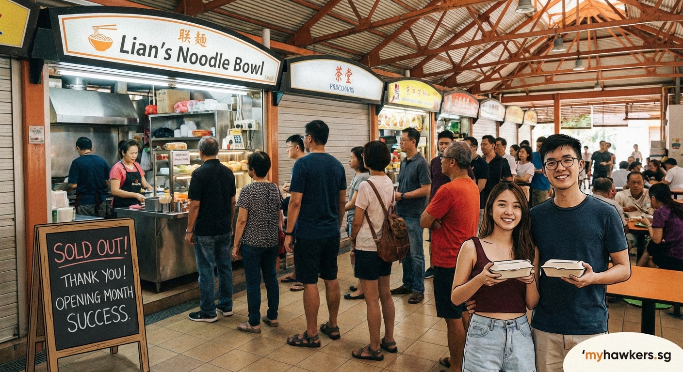 First Month Success Stories: New Hawker Stalls That Sold Out Daily Since Opening - Illustration 1
