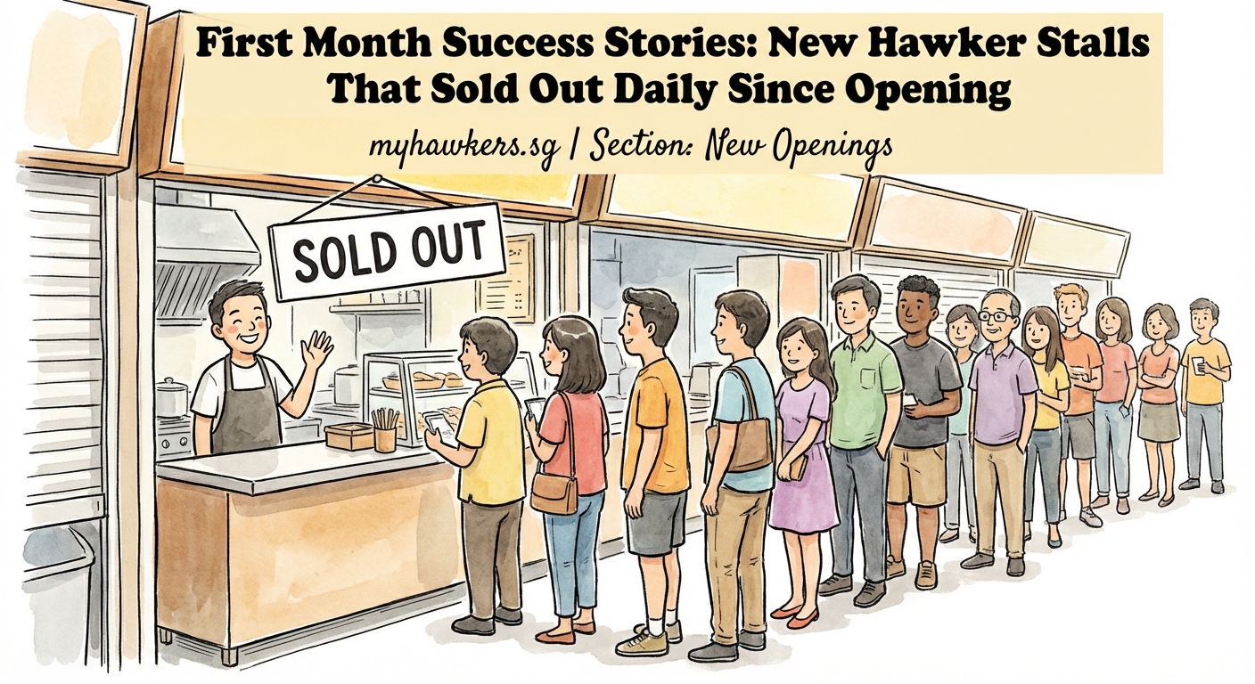 First Month Success Stories: New Hawker Stalls That Sold Out Daily Since Opening - Illustration 2
