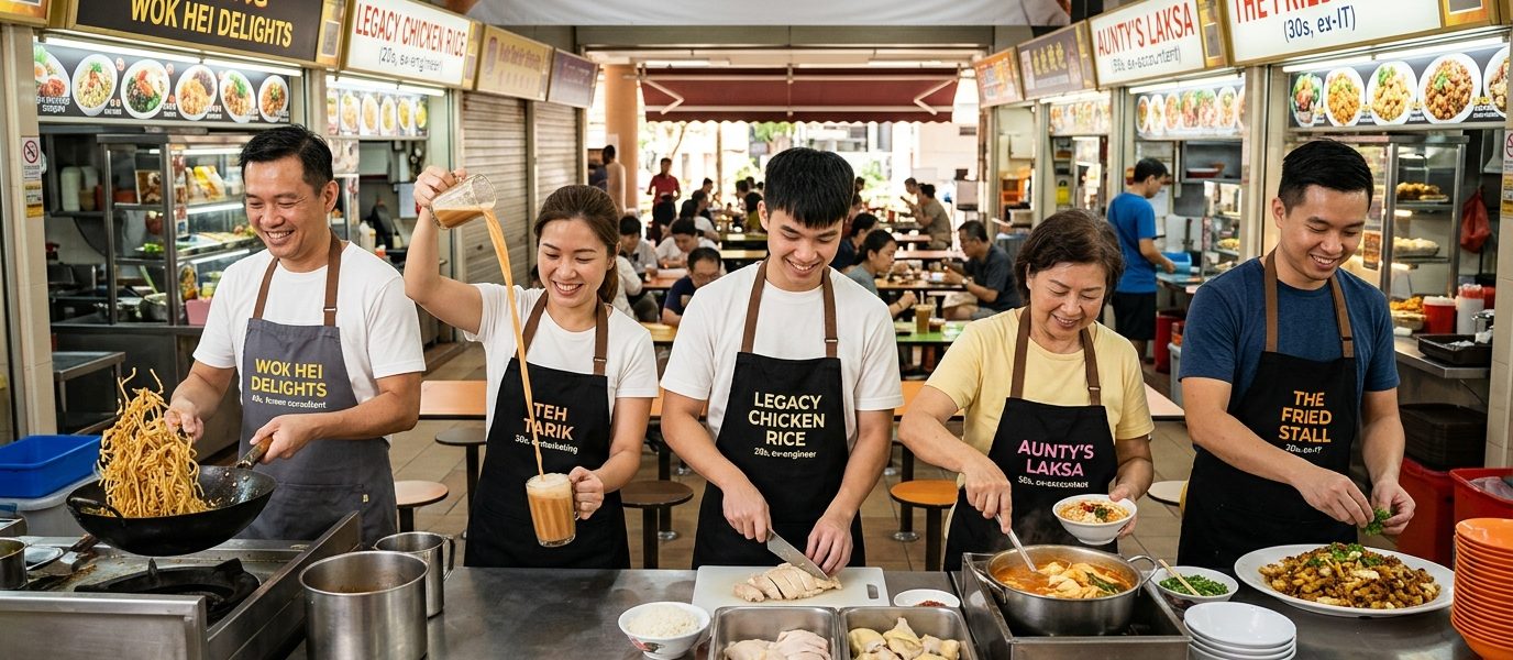 From Corporate Jobs to Coffee Shops: 5 Career-Switchers Now Running Successful Hawker Stalls