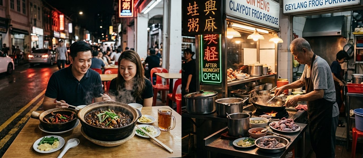 This Geylang Frog Porridge Stall Only Opens After Midnight—Here's Why It's Worth Staying Up For