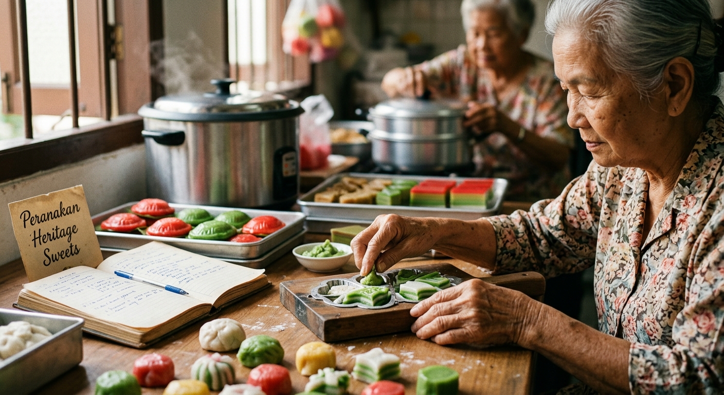 The Vanishing Art of Traditional Kueh-Making: Elderly Hawkers Keeping Peranakan Sweets Alive - Illustration 2