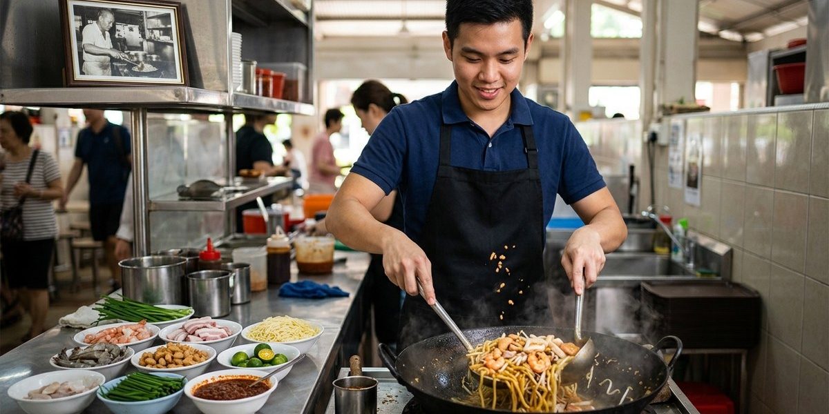 How a Third-Generation Hawker Reinvented His Grandfather's Hokkien Mee Recipe for Modern Palates