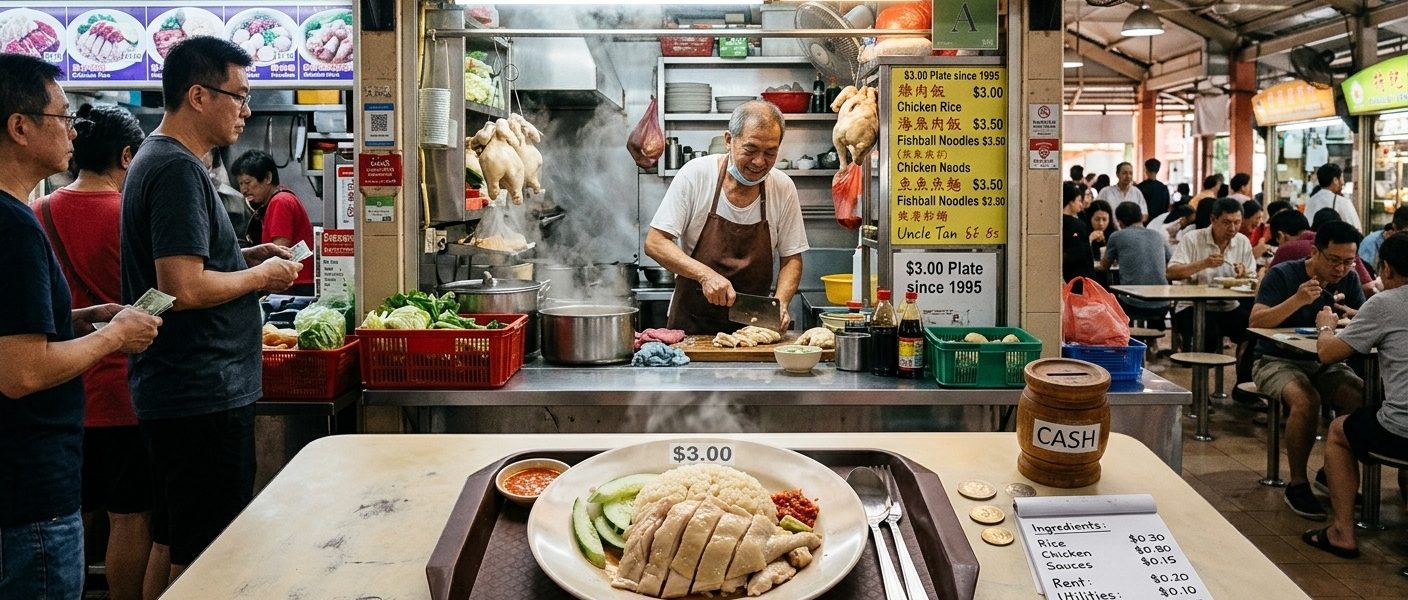 The Economics of a $3 Hawker Plate and Why It Still Makes Sense in Singapore