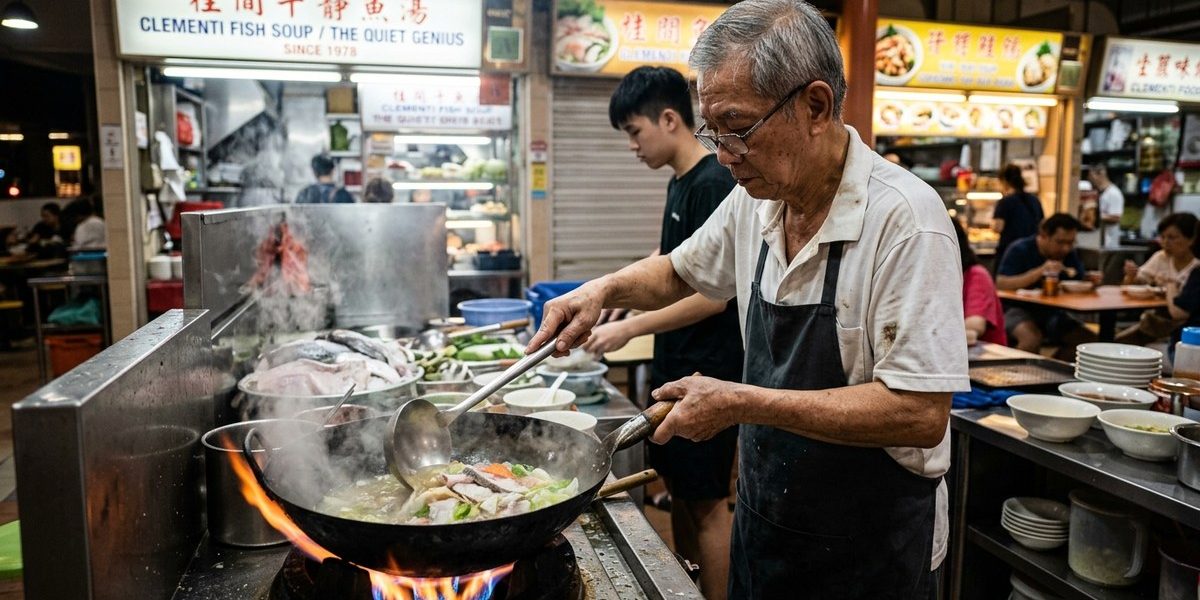 The Quiet Genius of a Clementi Wok: Why This Fish Soup Hawker Refuses to Retire